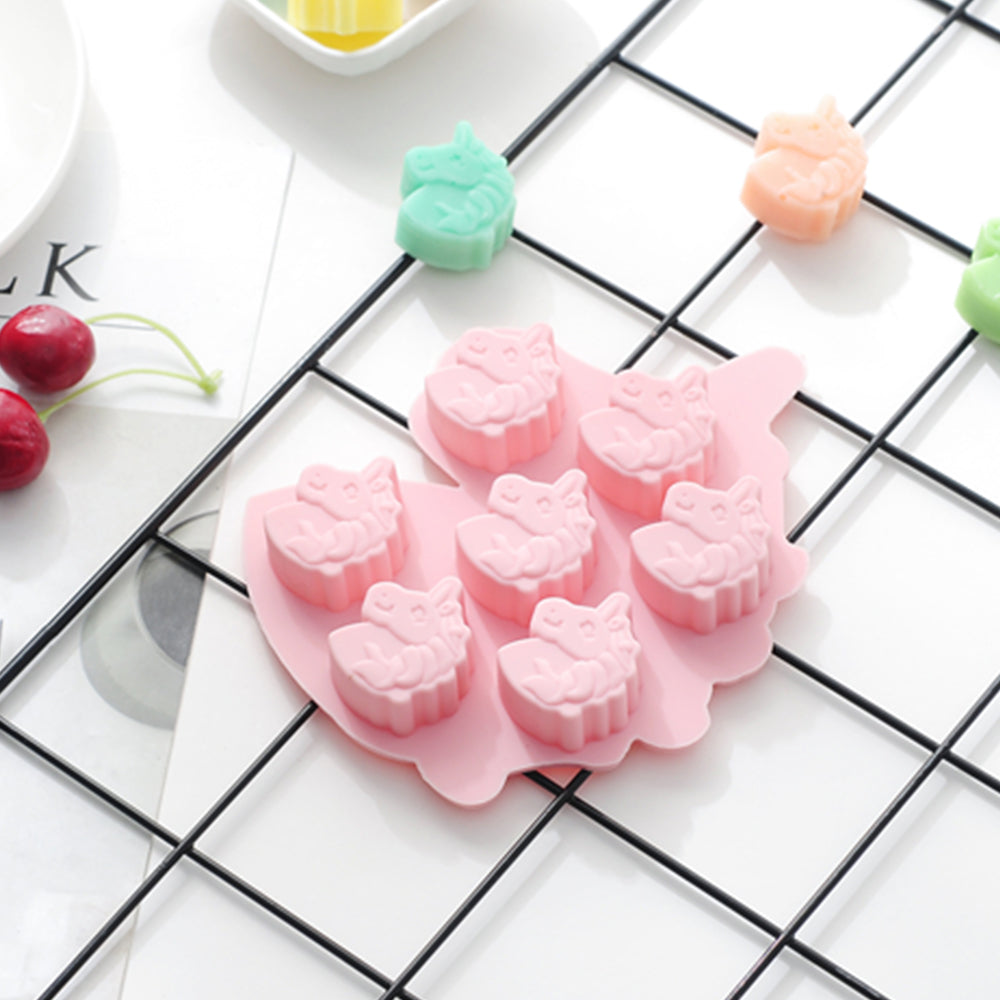 beicemania® Silicone ice Cube Tray 4-Piece Set Chocolate mold Unicorn