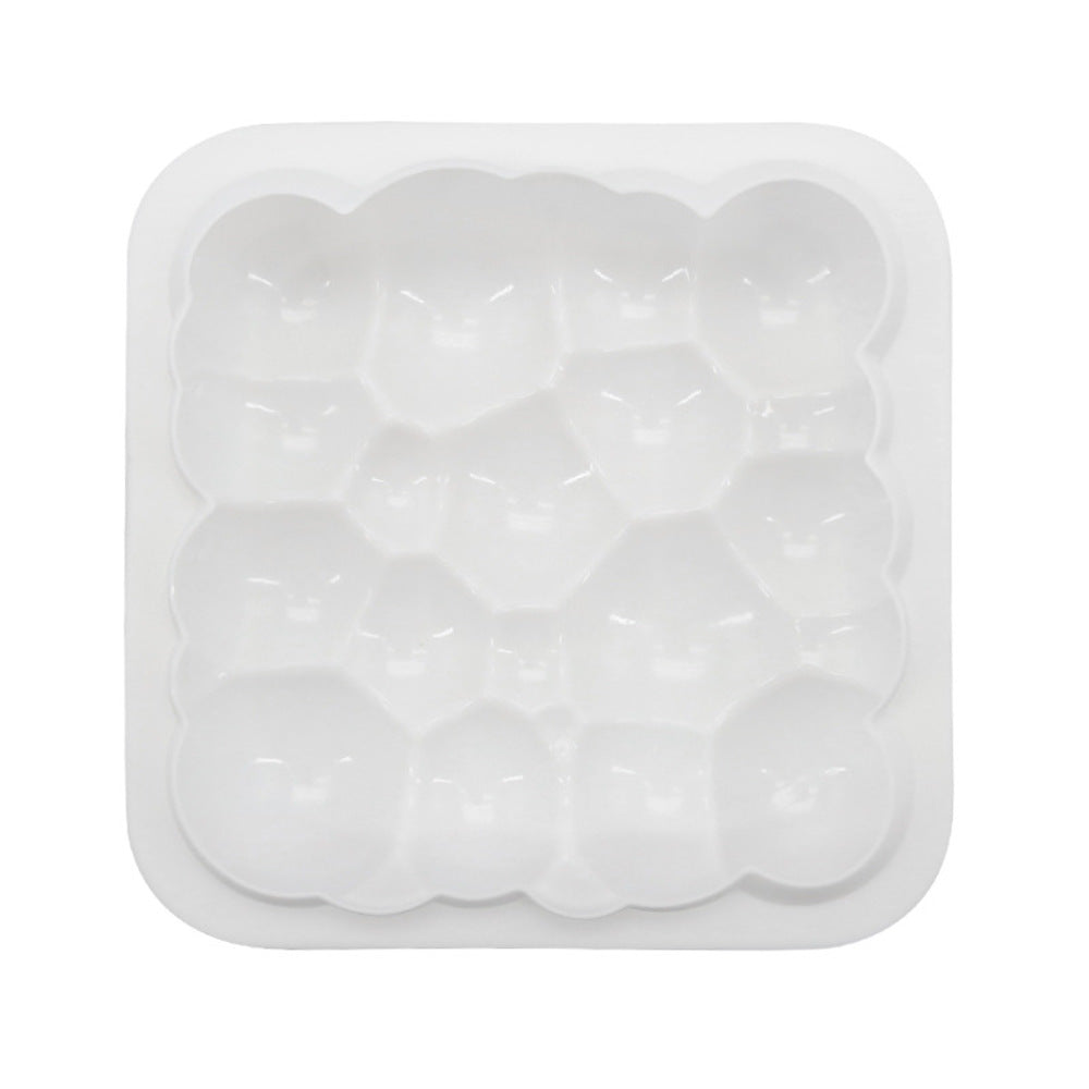 beicemania® Large Cake tin 8inch Square Cake tin 3D Cake tins Mousse Cake molds Silicone White Cloud