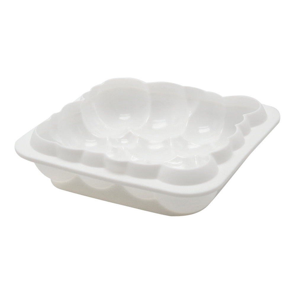 beicemania® Large Cake tin 8inch Square Cake tin 3D Cake tins Mousse Cake molds Silicone White Cloud