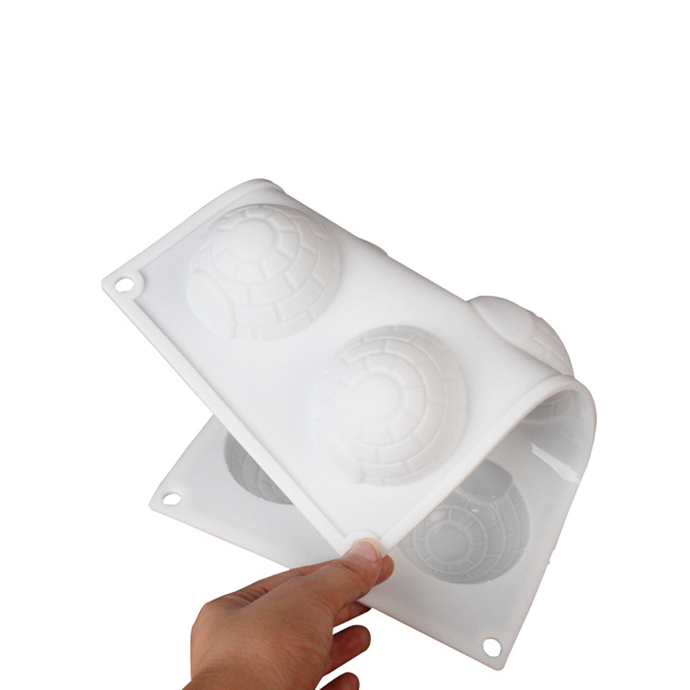 beicemania® Medium Cake tins Round Cake tin 3D Cake tins Mousse Cake molds Silicone White Half Ball Cake tin Eskimo Igloo