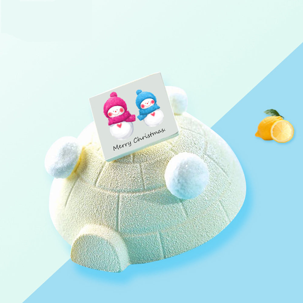 beicemania® Medium Cake tins Round Cake tin 3D Cake tins Mousse Cake molds Silicone White Half Ball Cake tin Eskimo Igloo