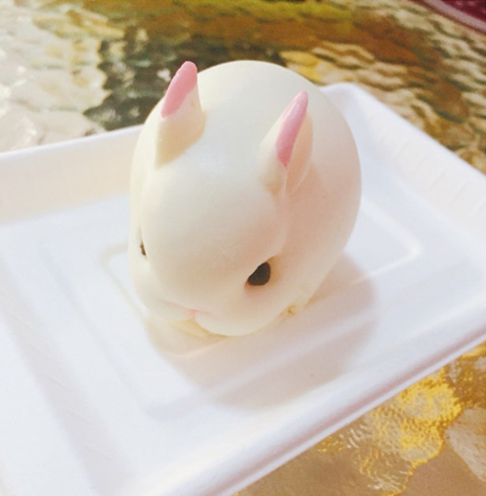 beicemania® Medium Cake tins Rabbit Cake tin 3D Cake tins Mousse Cake molds Silicone White Pets Cake tin Bunny