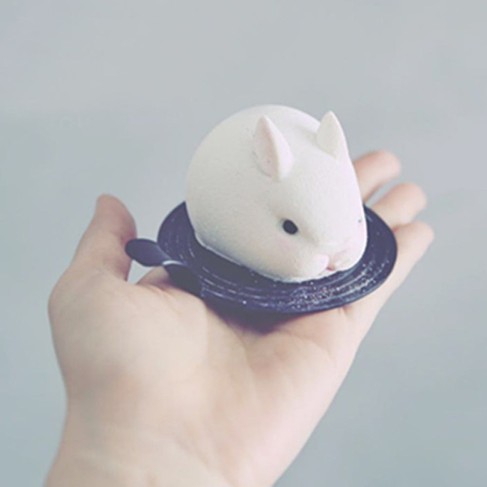 beicemania® Medium Cake tins Rabbit Cake tin 3D Cake tins Mousse Cake molds Silicone White Pets Cake tin Bunny