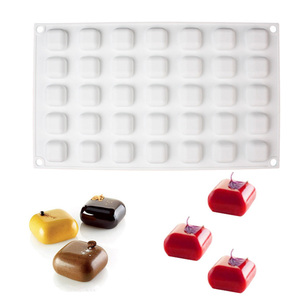 beicemania® Mini Cake tins Square Cake tin 3D Cake tins Mousse Cake molds Silicone White Chocolate mold
