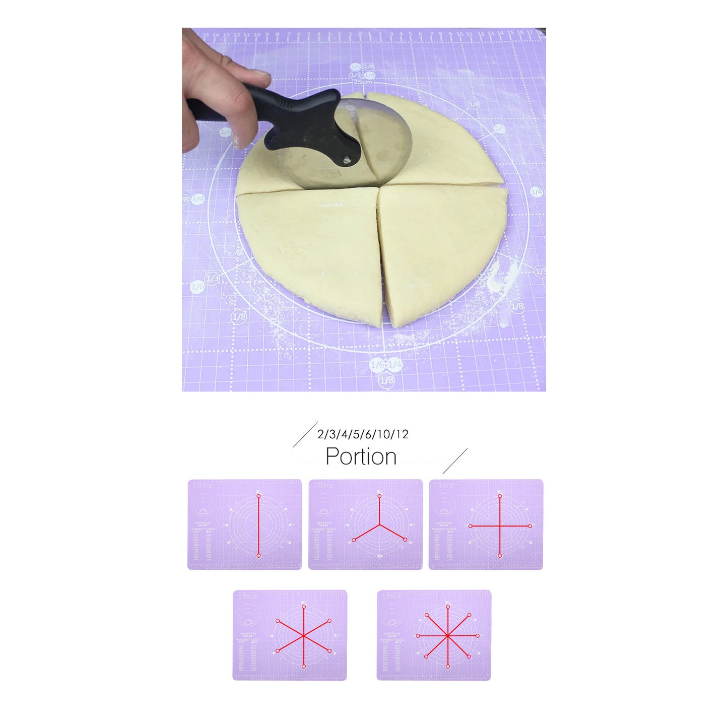 beicemania® Cooking Sheet Cake Silicon Baking mat Cooking Silicone mat Large Silicon Sheet 40cm x 50cm x 2mm Purple
