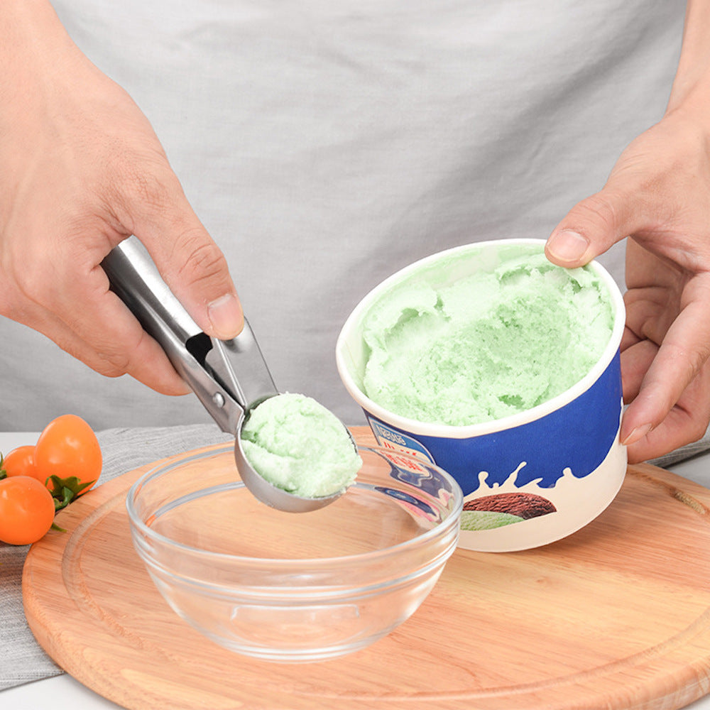 beicemania® 5cm ice Cream Scoop Stainless Steel with Trigger