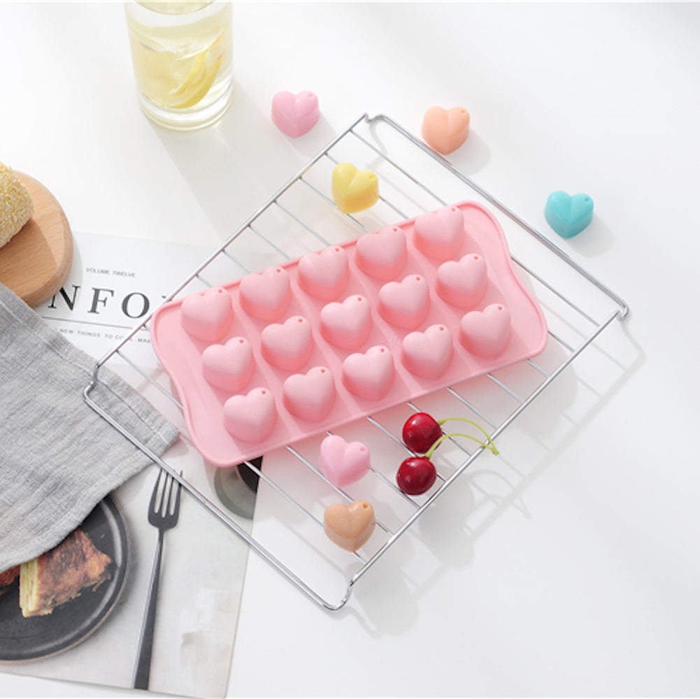 beicemania® Silicone ice Cube Tray 2-Piece Set Chocolate Mold Heart