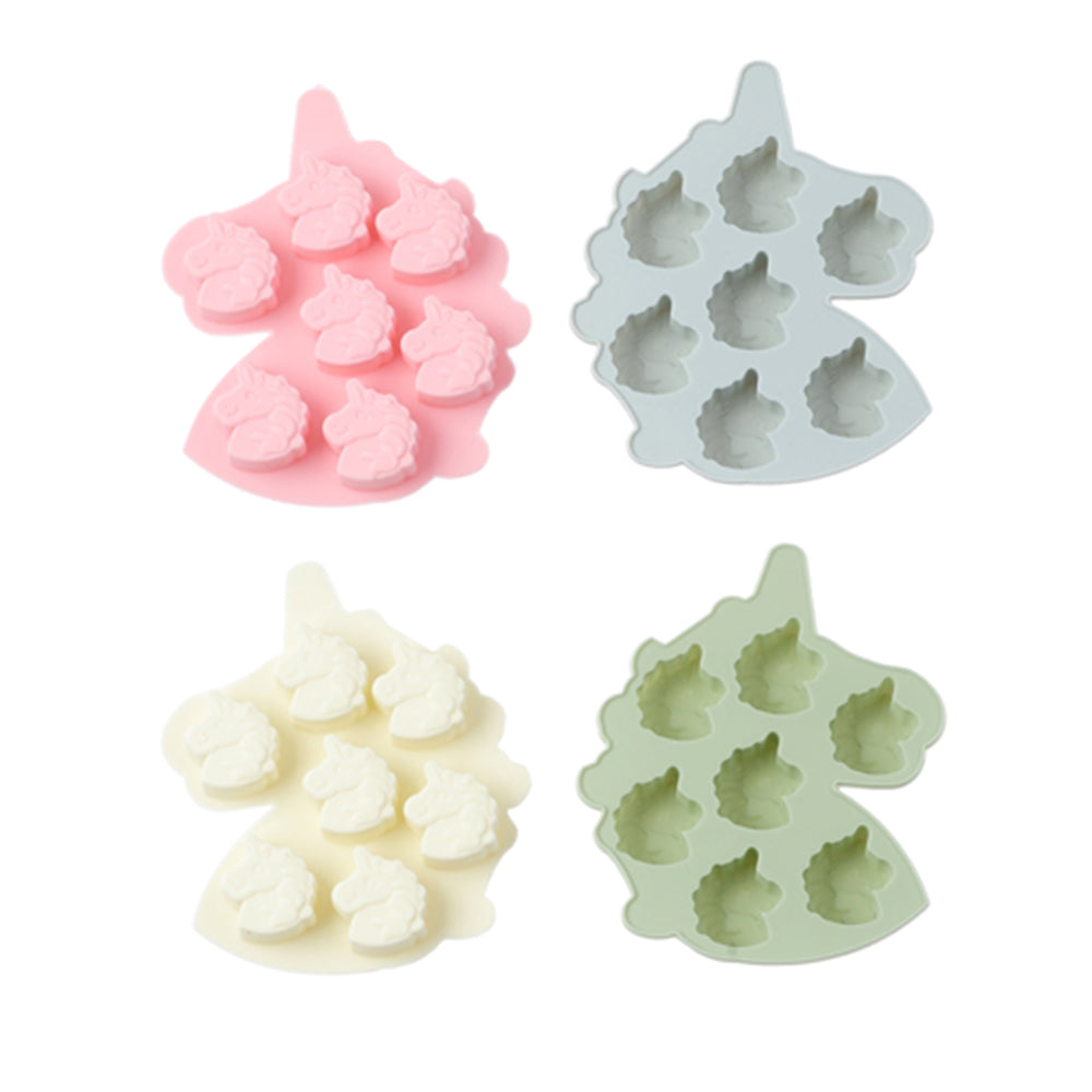 beicemania® Silicone ice Cube Tray 4-Piece Set Chocolate mold Unicorn