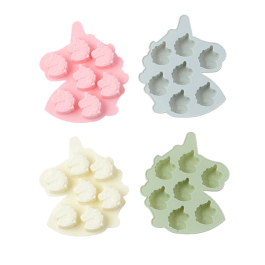 beicemania® Silicone ice Cube Tray 4-Piece Set Chocolate mold Unicorn