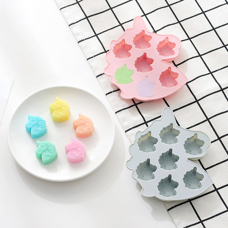beicemania® Silicone ice Cube Tray 4-Piece Set Chocolate mold Unicorn