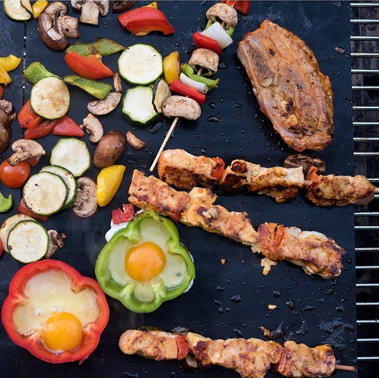 beicemania® 5 Stück Antihaft-Grillmatte 