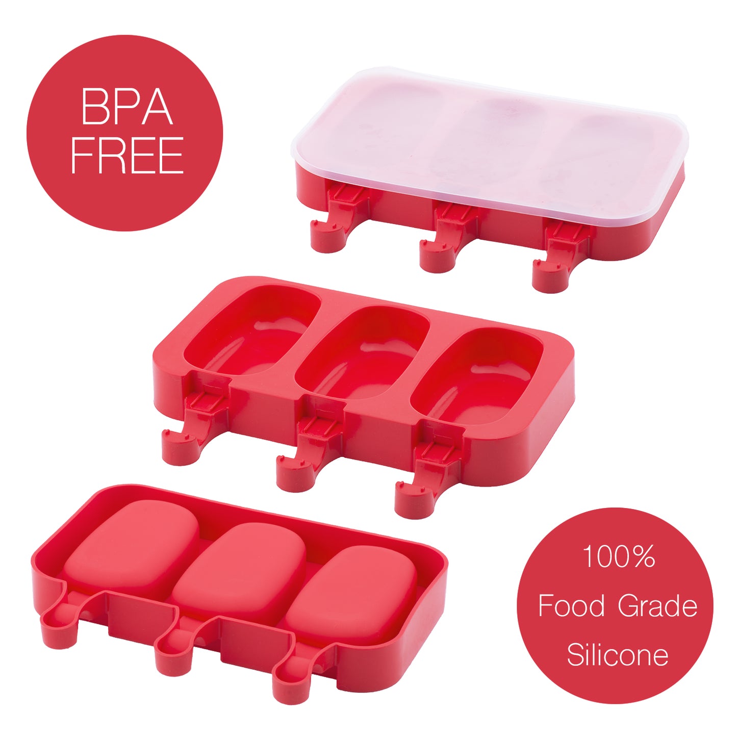 beicemania® Ovale Silikon-Eisform 