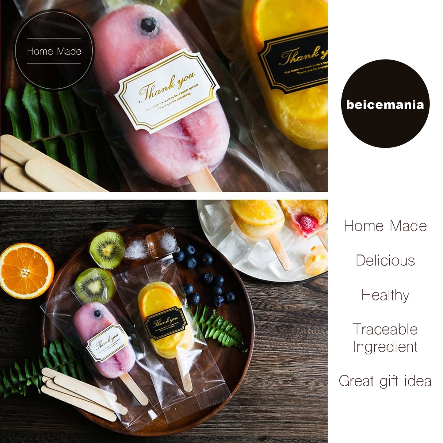 beicemania® Ovale Silikon-Eisform 