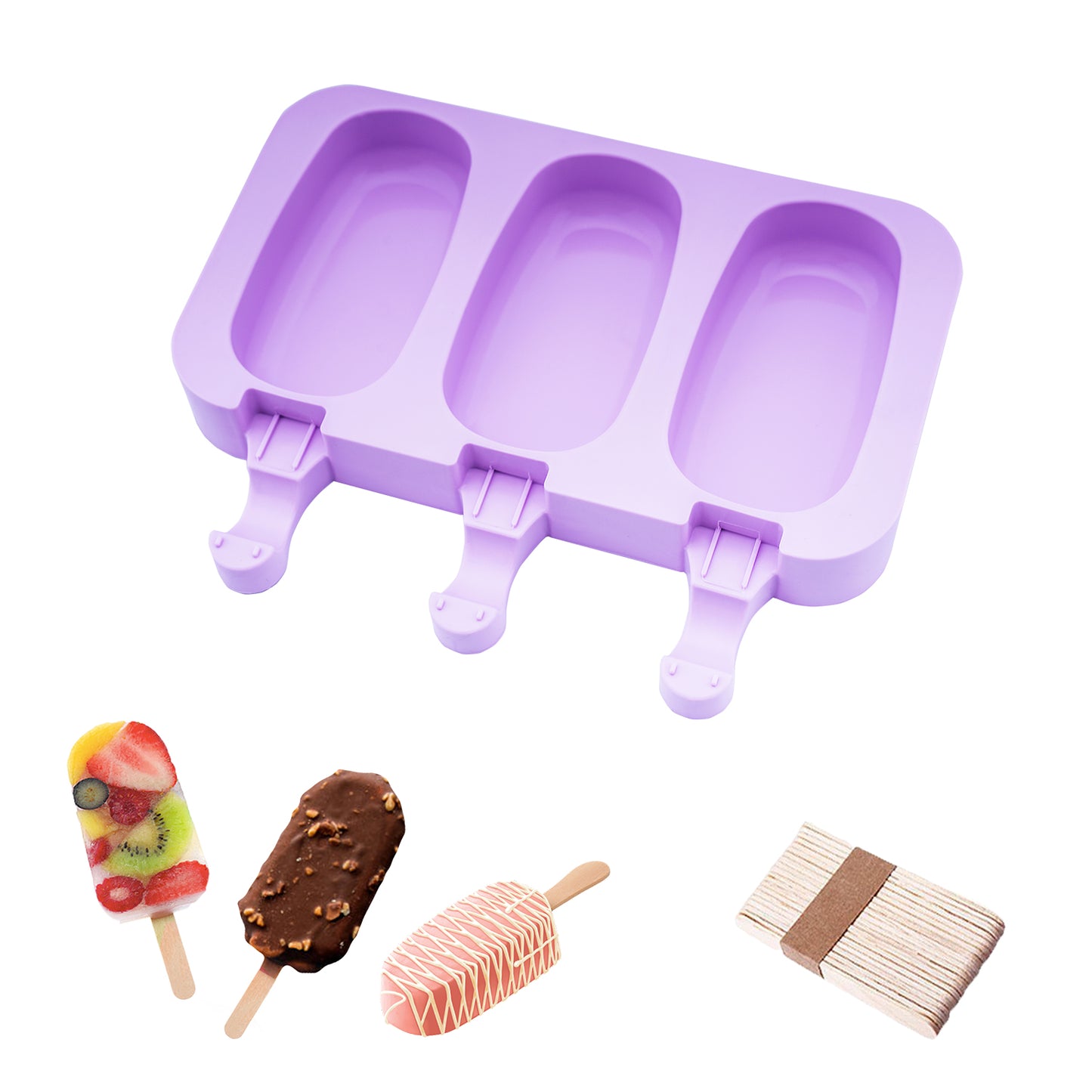 beicemania® Ovale Silikon-Eisform 