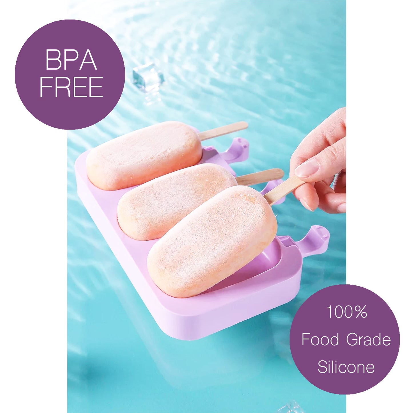 beicemania® Ovale Silikon-Eisform 