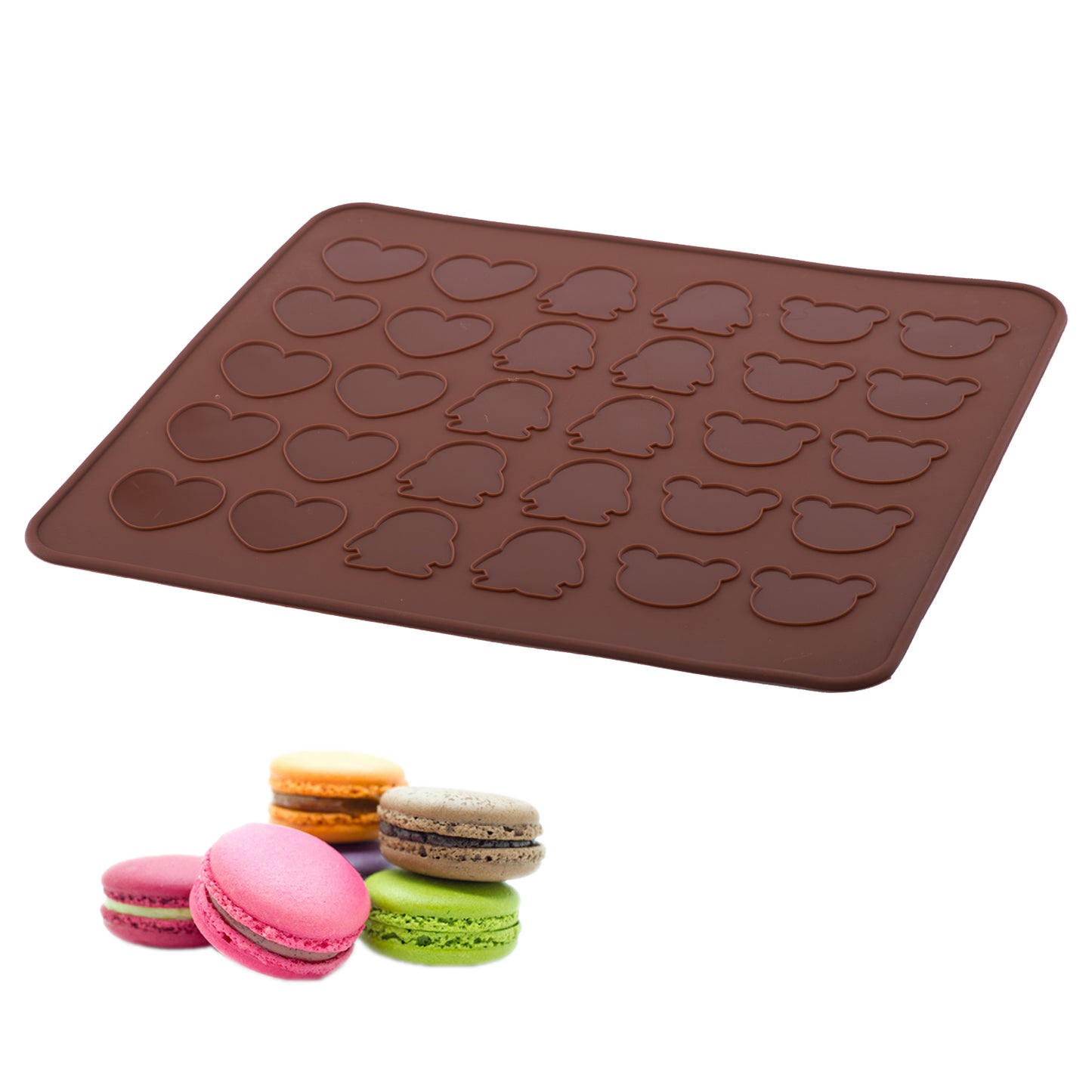 beicemania® Silicone Classic Macaron Baking Mat for Macarons Macaroons Biscuits Cookies