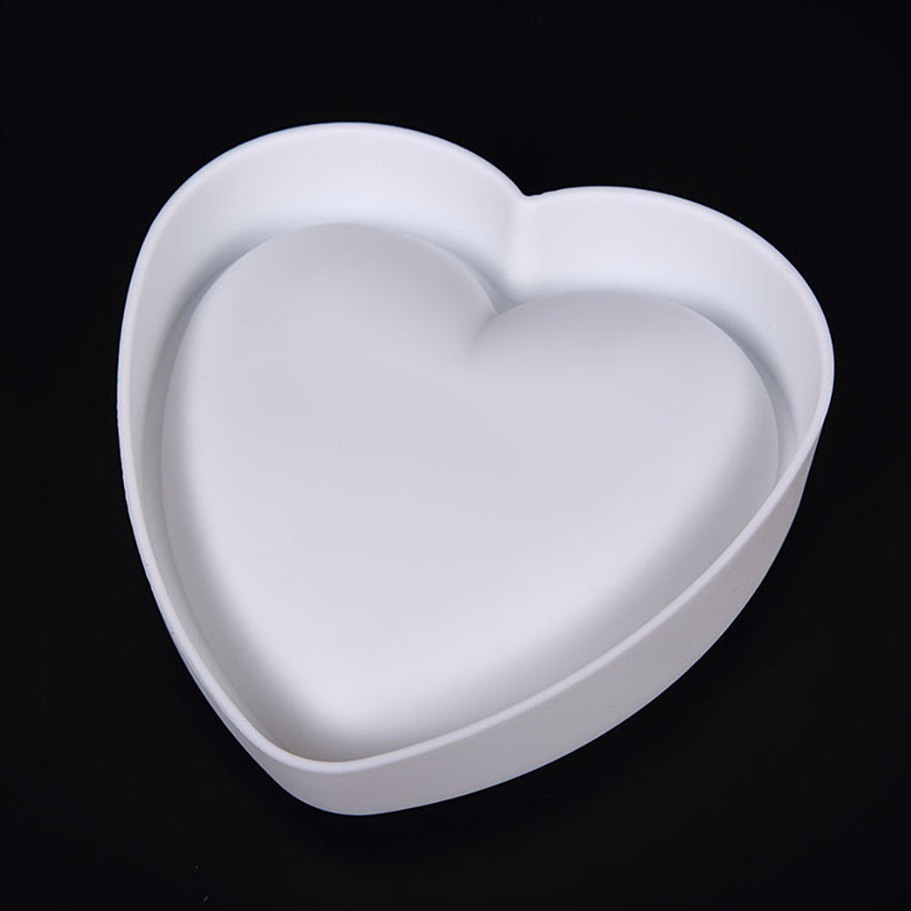 beicemania® Large Cake tin Heart Shaped Cake tin 3D Cake tins Mousse Cake molds Silicone White Heart Cake tin