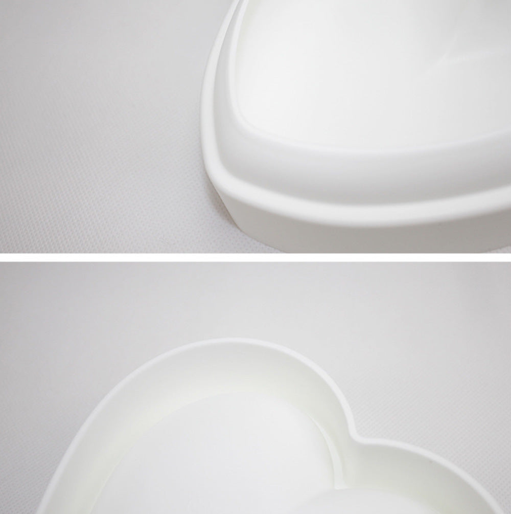 beicemania® Large Cake tin Heart Shaped Cake tin 3D Cake tins Mousse Cake molds Silicone White Heart Cake tin