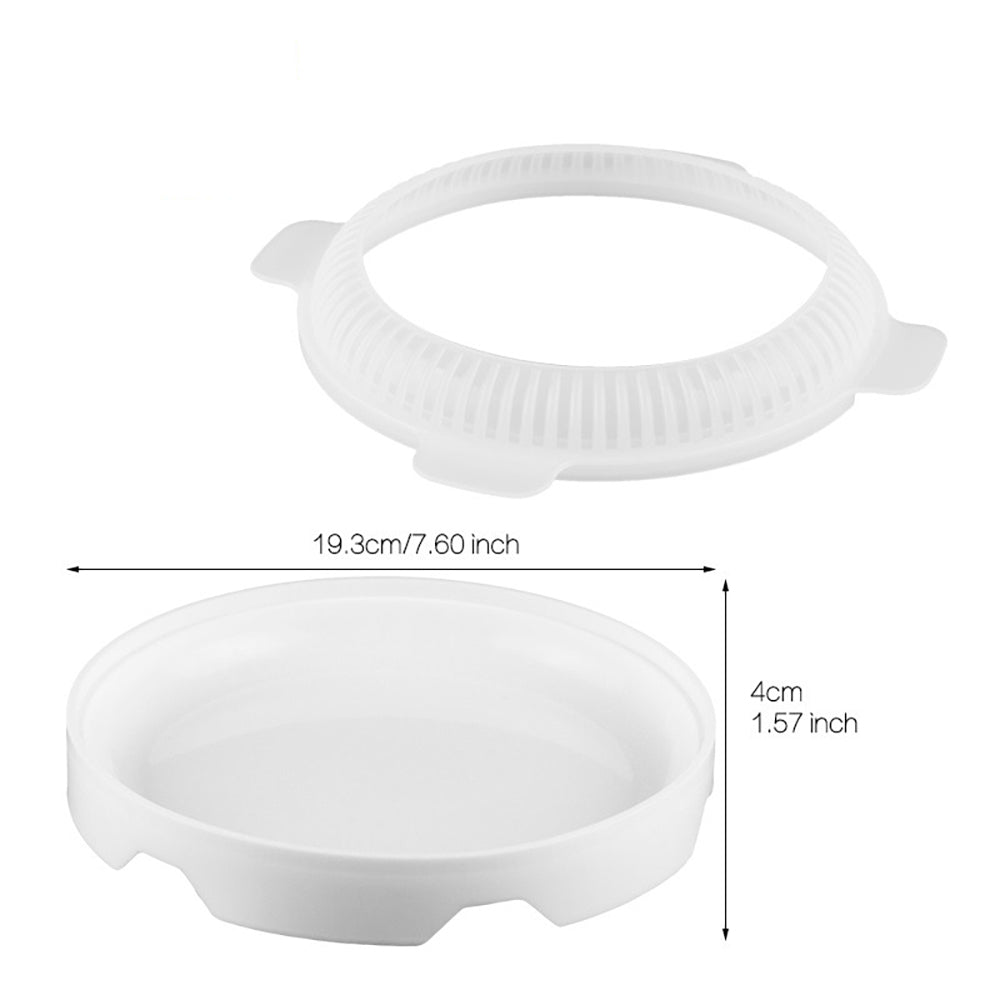 beicemania® Large Cake tin 8inch Round Cake tin 3D Cake tins Mousse Cake molds Silicone White