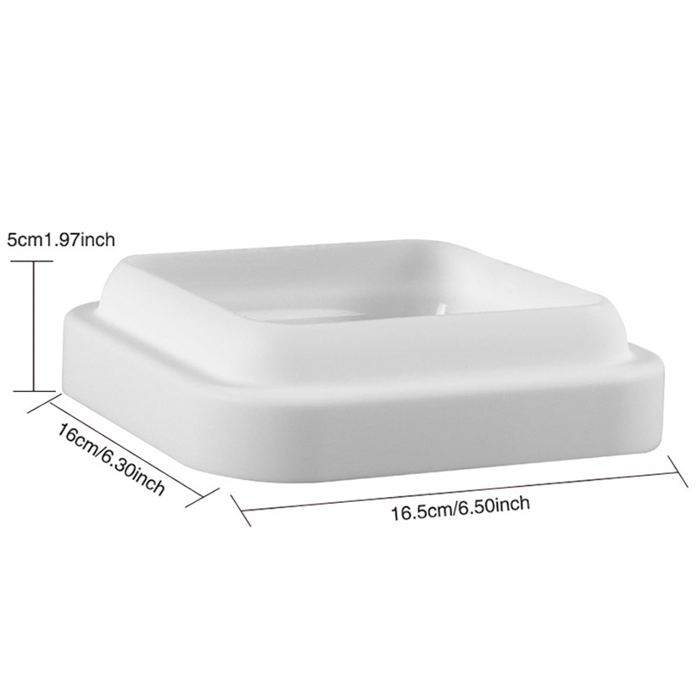 beicemania® Large Cake tin 8inch Square Cake tin 3D Cake tins Mousse Cake molds Silicone White