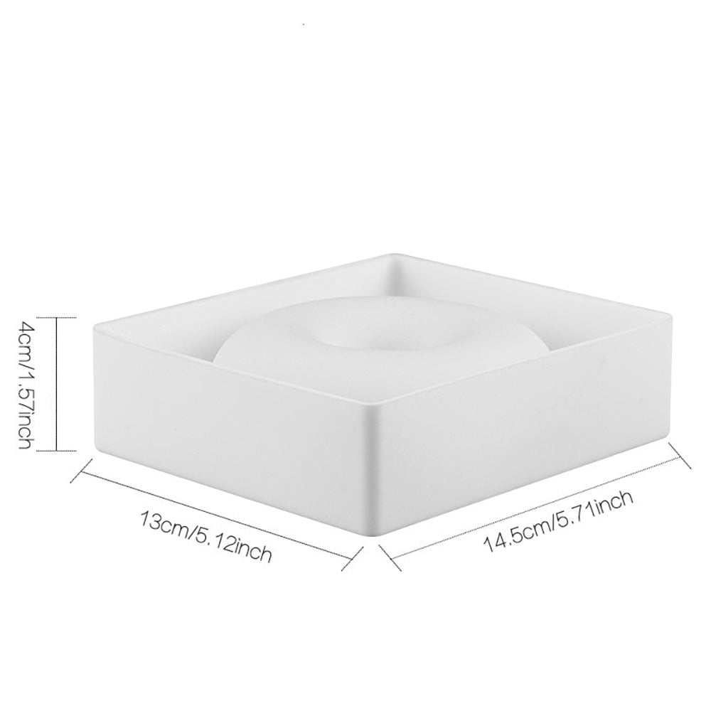 beicemania® Medium Cake tins Round Cake tin 3D Cake tins Mousse Cake molds Silicone White Ring Cake tin Donuts