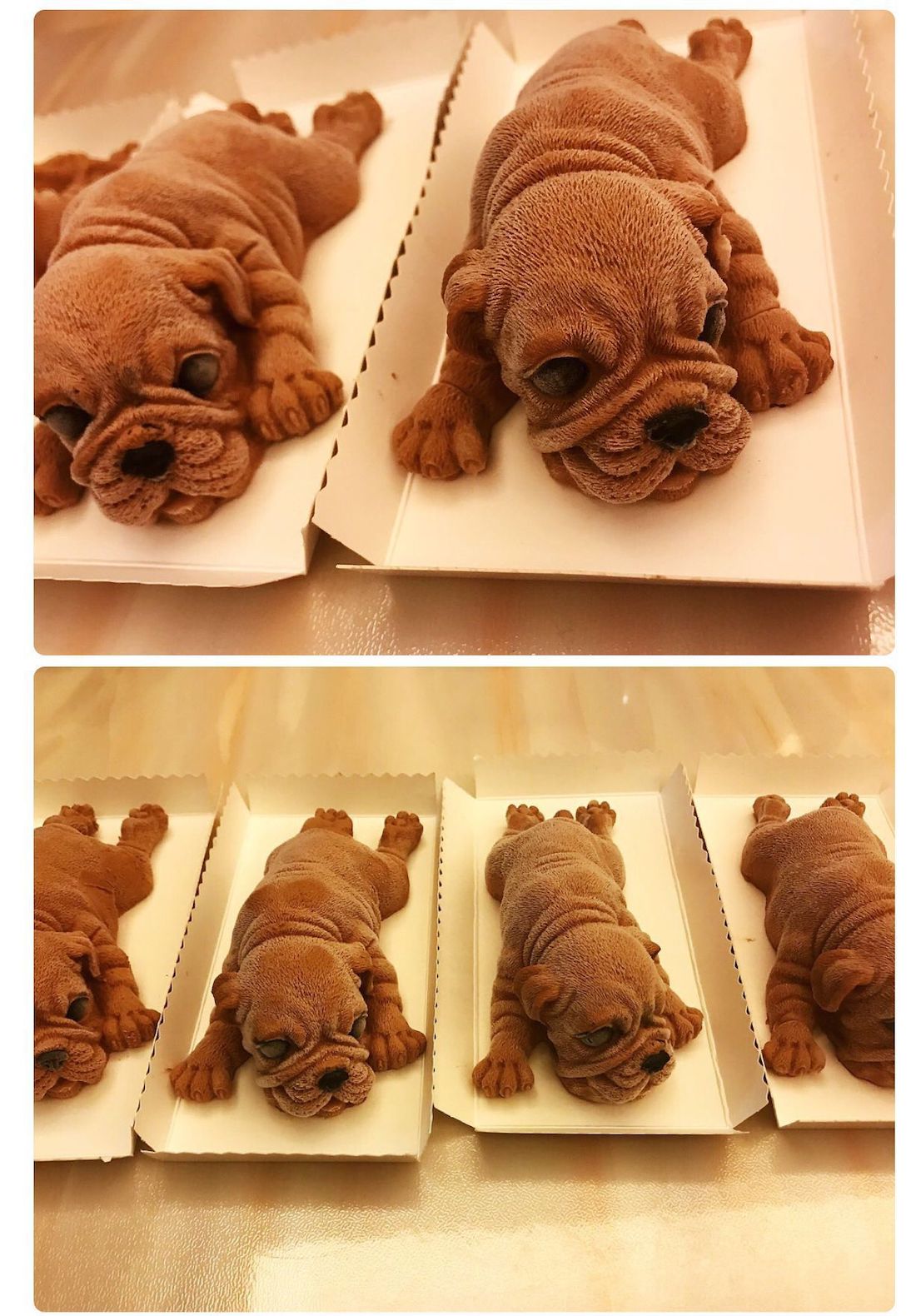 beicemania® Medium Cake tins Dog Cake tin 3D Cake tins Mousse Cake molds Silicone White Pets Cake tin Bulldog