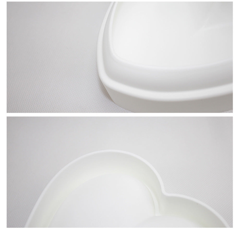 beicemania® Medium Cake tins Heart Shaped Cake tin 3D Cake tins Mousse Cake molds Silicone White Heart Cake tin