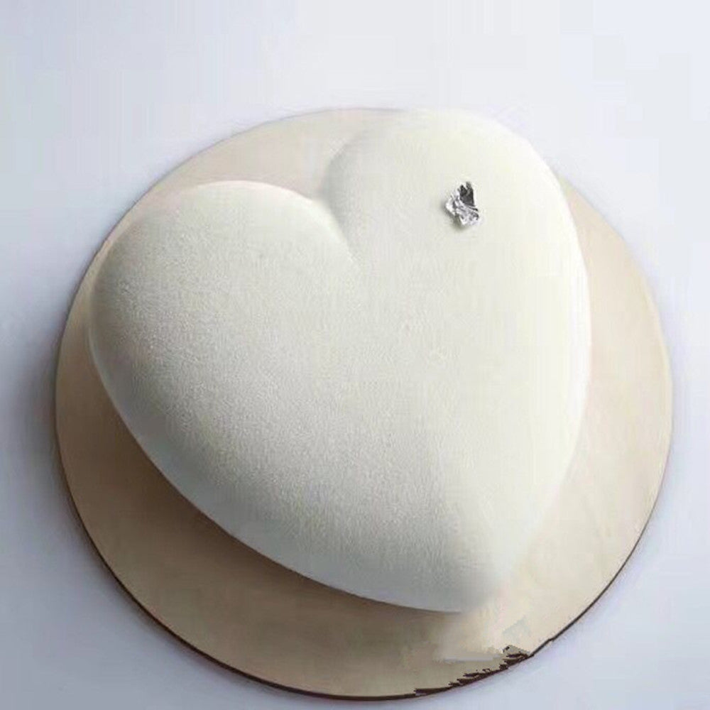 beicemania® Medium Cake tins Heart Shaped Cake tin 3D Cake tins Mousse Cake molds Silicone White Heart Cake tin