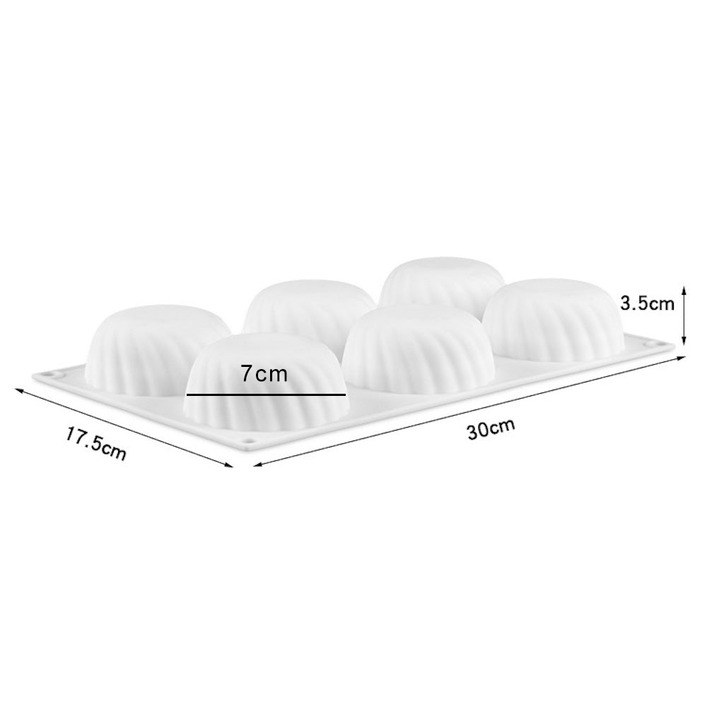 beicemania® Medium Cake tins Round Cake tin 3D Cake tins Mousse Cake molds Silicone White Half Ball Cake tin Pumpkin