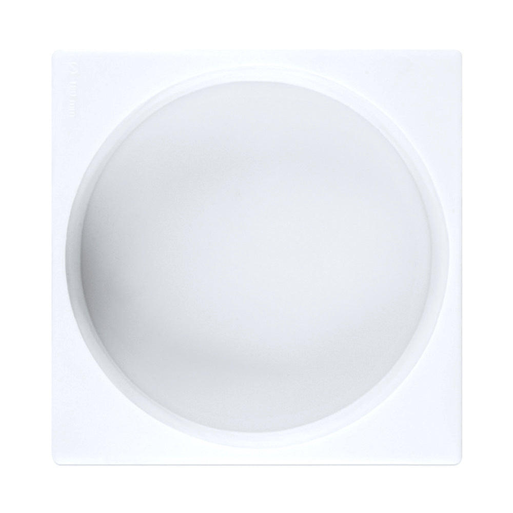 beicemania® Medium Cake tin 8inch Round Cake tin 3D Cake tins Mousse Cake molds Silicone White with Square Edge