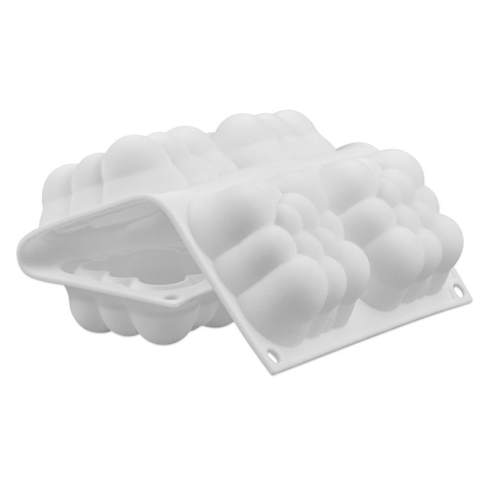 beicemania® Medium Cake tins Square Cake tin 3D Cake tins Mousse Cake molds Silicone White Cake tin Cloud