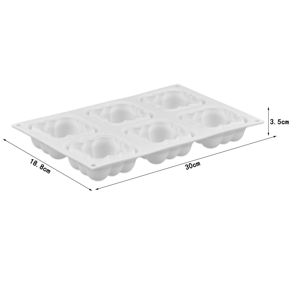 beicemania® Medium Cake tins Square Cake tin 3D Cake tins Mousse Cake molds Silicone White Cake tin Cloud