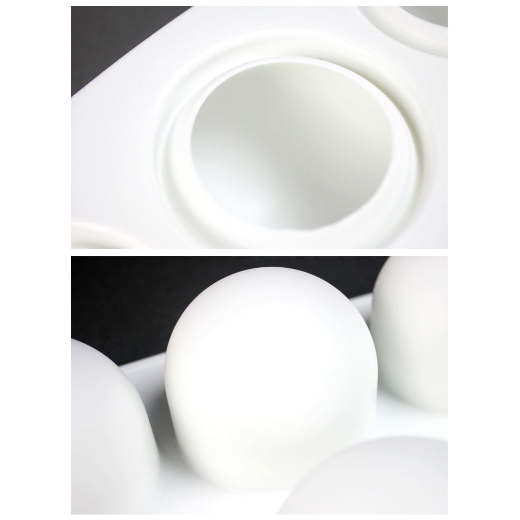 beicemania® Small Cake tin Ball Cake tin 3D Cake tins Mousse Cake molds Silicone Chocolate mold White