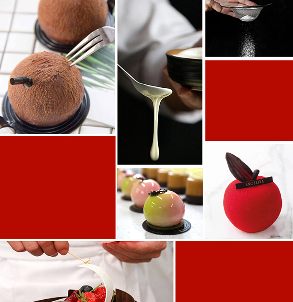 beicemania® Small Cake tin Ball Cake tin 3D Cake tins Mousse Cake molds Silicone Chocolate mold White