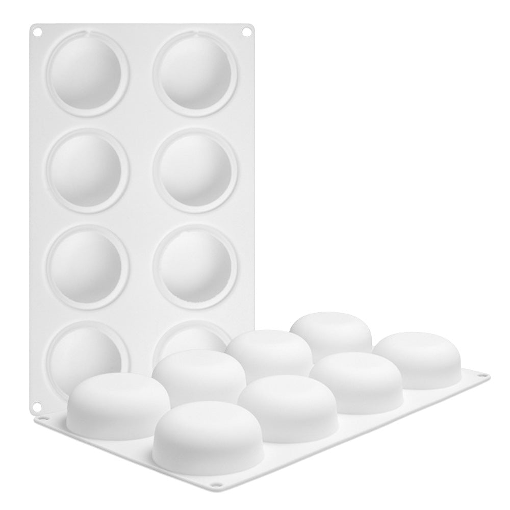 beicemania® Small Cake tin Round Cake tin Chocolate mold 3D Cake tins Mousse Cake molds Silicone White
