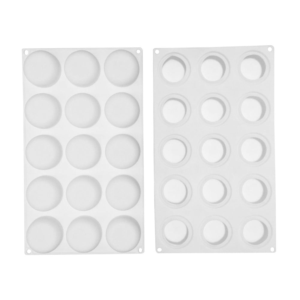 beicemania® Small Cake tins Round Cake tin 3D Cake tins Mousse Cake molds Silicone White Ring Cake tin Cylinder