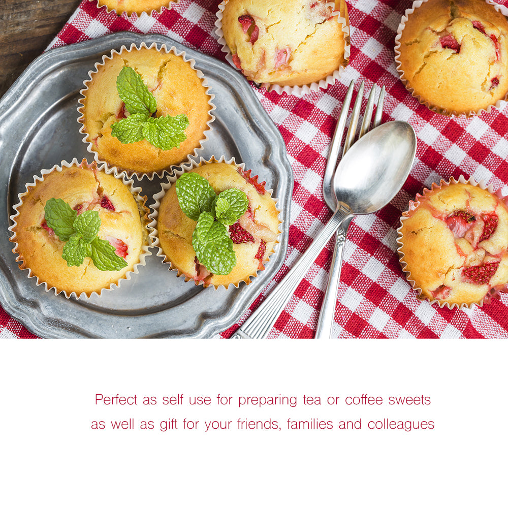 beicemania® Coloured Cupcake Cases Silicone Muffin Trays 12 Round Muffin Tray 6cm