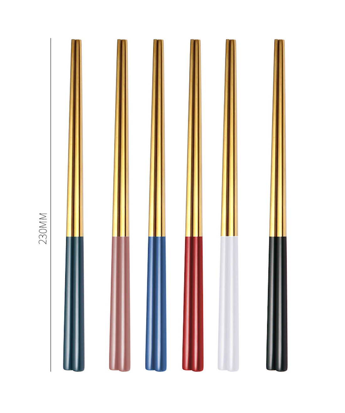 beicemania® Japanese Stainless Steel Chopsticks Set reusable chopsticks colorful style gold color